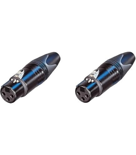 Amazon.com: (2 Pack) Neutrik NC3MXX-B 3 Pin Male XLR Cable Mic